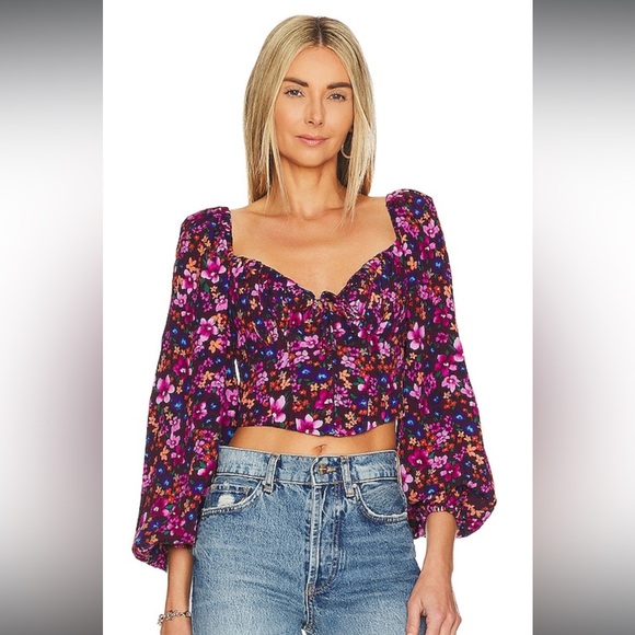 ASTR The Label Corset Blouse - Picture 1 of 8